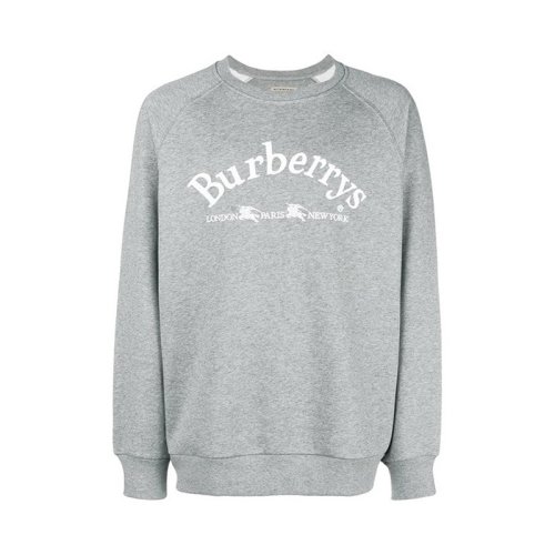  BURBERRY/博柏利 男士淺灰色棉質衛衣 8003017 PLFSX