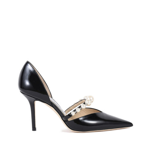 Jimmy Choo/周仰杰 2021款 女士漆皮革尖頭高跟鞋 AURELIE 85 XKM