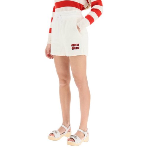  Miu Miu/繆繆 女士白色棉質牛仔褲 MJP274 H39 F0009 PLFSX