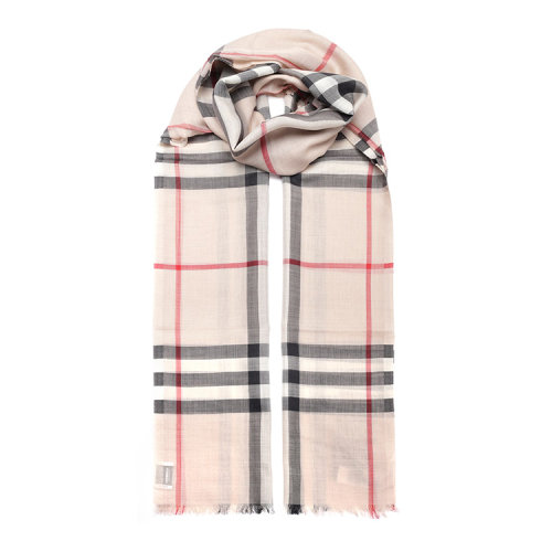 BURBERRY/博柏利 【20春夏新款】男女同款 中性駝色經典格紋羊毛圍巾圍脖 8015407