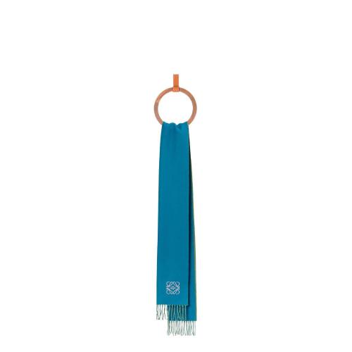  LOEWE羅意威 22年秋冬 女士 圍巾 Bicolour scarf in wool and cashmere F810250X01-6224