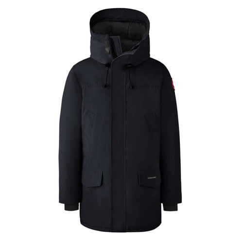 CANADA GOOSE/加拿大鵝   LANGFORD系列 男士海軍藍(lán)連帽毛邊防風(fēng)派克大衣2062M-MARINE