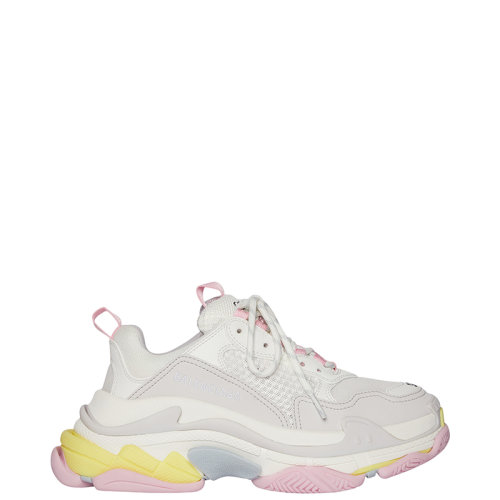 Balenciaga/巴黎世家 22年早春新款 TRIPLE S系列 女士淺粉色/淺藍色雙層泡沫和網布運動鞋524039W2FW47541