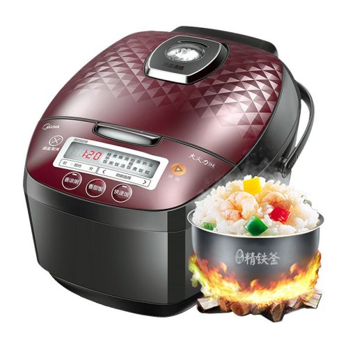 Midea/美的 IH全智能電飯煲IH加熱24小時預約MB-HF40C5-FS黑色