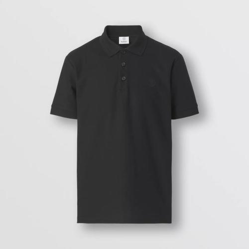  BURBERRY 22年秋冬 男士 專屬標(biāo)識(shí)裝飾珠地網(wǎng)眼布棉質(zhì) Polo 衫 80431221