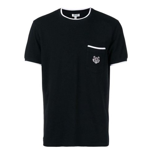 KENZO/高田賢三  男士黑色棉質短袖T恤 5TS0014BA99