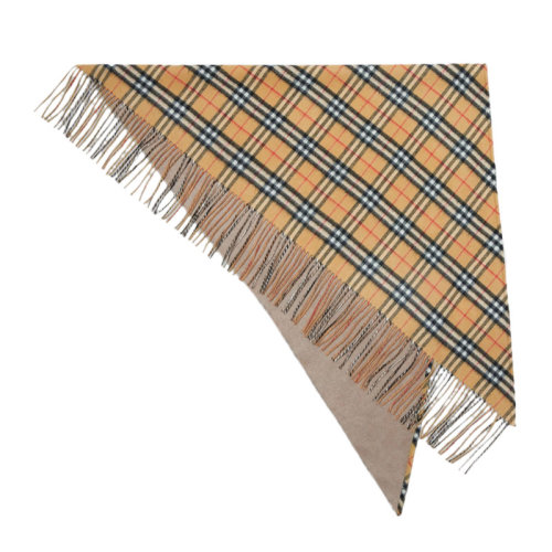 BURBERRY/博柏利女士經典格紋英倫風卡其色格紋圍巾圍脖 4068871