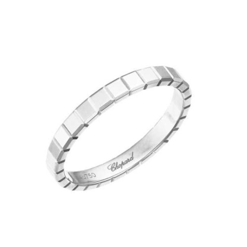 Chopard/蕭邦 經典款ICE CUBE 女士銀色18K金冰塊戒指   827702-1199