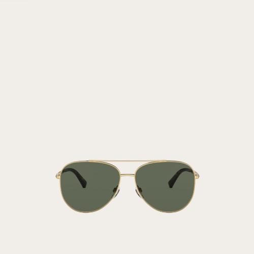  VALENTINO華倫天奴 22年春夏 女士 太陽眼鏡 LUNETTES DE SOLEIL PILOTE EN MéTAL A*w*VEC CL 預定商品1-3周發貨