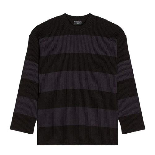  Balenciaga/巴黎世家 男士深藍色/黑色棉質衛衣 657404 T3198 4058 PLFSX