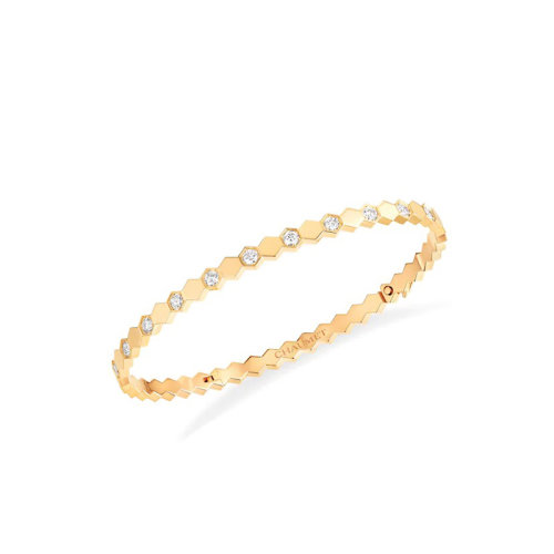 Chaumet/尚美  Bee My Love系列 女士18k金黃金半鑲明亮切割鉆石手鏈083439