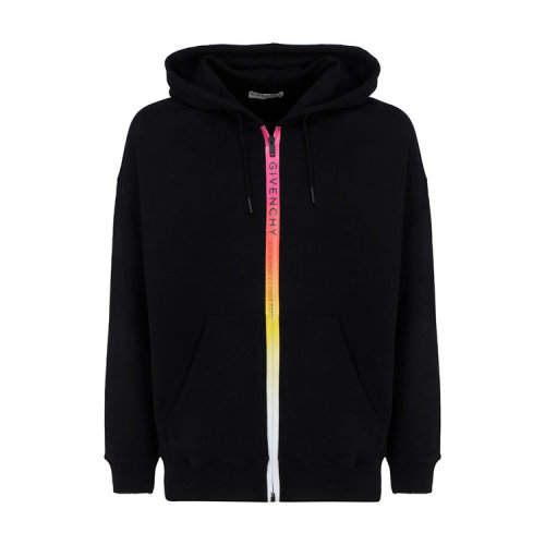 Givenchy/紀梵希  男裝 時尚簡約 男士黑色棉質連帽衛衣 BMJ07D30AF-001 HKY012467