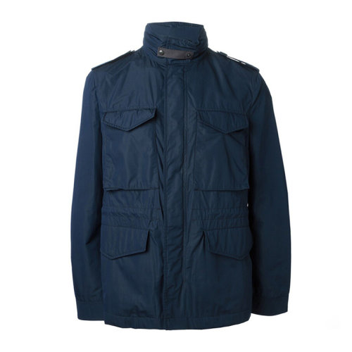 BURBERRY/博柏利男裝 服裝 藏滌綸休閑拉鏈多口袋連帽 男士夾克外套 3929196