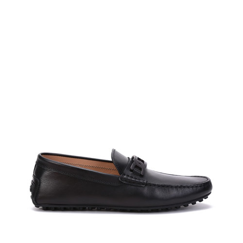 Tod’s/托德斯【22年新款】男士CITY系列皮革金屬鏈條飾扣一腳蹬豆豆鞋單鞋皮鞋 XXM42C0FJ10D90