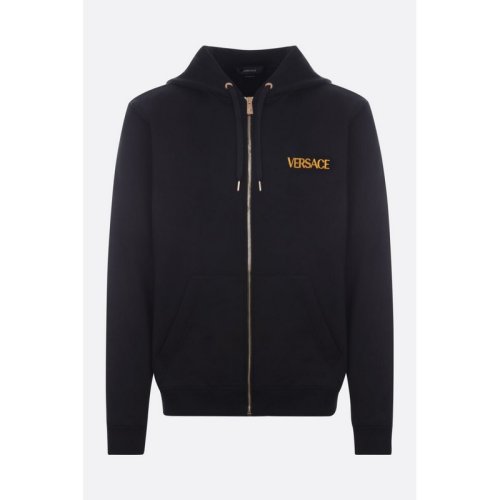  VERSACE/范思哲 男士黑色棉質衛衣 1004014-1A02893-1B000 PLFSX