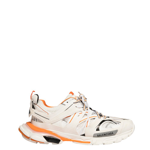 Balenciaga/巴黎世家 21年春夏新款 男士橙色/白色尼龍網(wǎng)眼聚酯纖維運(yùn)動(dòng)鞋 542023W1GB19059