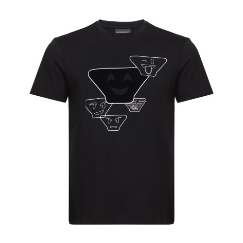 【秒發】EmporioArmani/安普里奧阿瑪尼男士短袖T恤棉質圓領短袖T恤6Z1TS01JQUZ