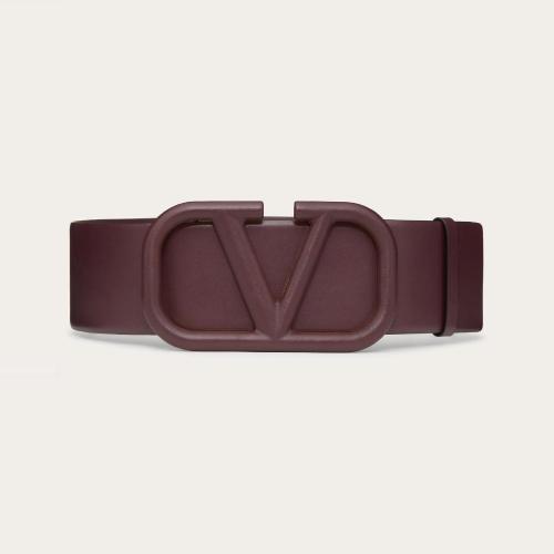  VALENTINO華倫天奴 22年秋冬 女士 腰帶 CEINTURE VLOGO SIGNATURE EN VEAU BRILLANT 70 MM UW 預定商品1-3周發貨