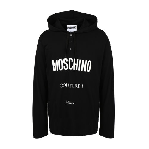MOSCHINO/莫斯奇諾男裝 男士T恤 男士長袖T恤連帽T恤A120620421