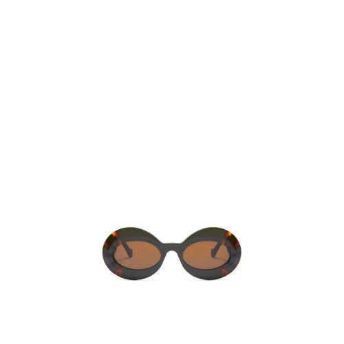  LOEWE羅意威 22年秋冬 女士 太陽眼鏡 Oversized oval sunglasses in acetate G736270X06-2808