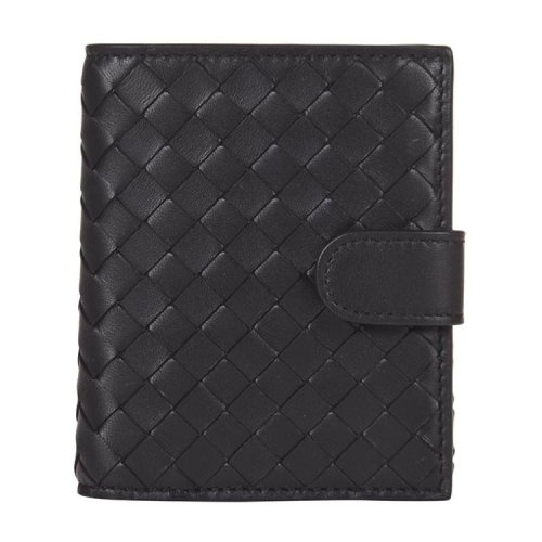 Bottega Veneta/葆蝶家 女士黑色羊皮錢包382576V001N1000