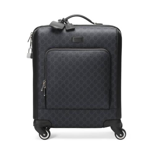  GUCCI古馳 22年秋冬 男士 GG Supreme_人造帆布拉桿行李箱旅行箱 474353 K5RMN 1000 預定商品2-6周發貨