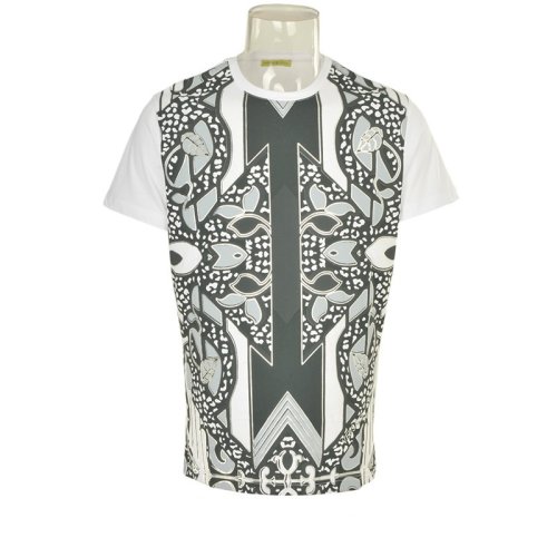  VERSACE JEANS COUTURE 男士米白色棉質短袖T恤 B3GPA766 6598 003 PLFSX