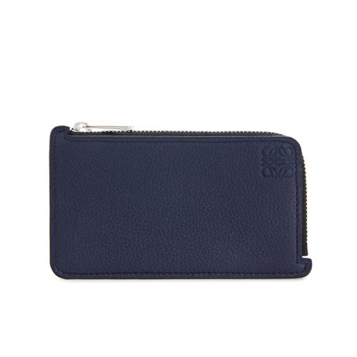  LOEWE/羅意威  男士海洋色粒面小牛皮零錢包0010528446