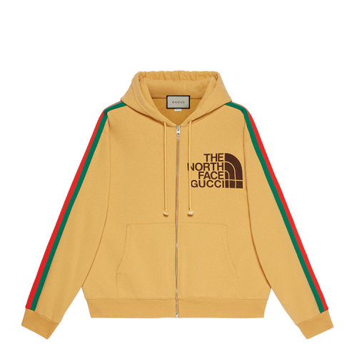 GUCCI/古馳 The North Face x Gucci聯名系列織帶印花男衛衣 651723 XJDIP