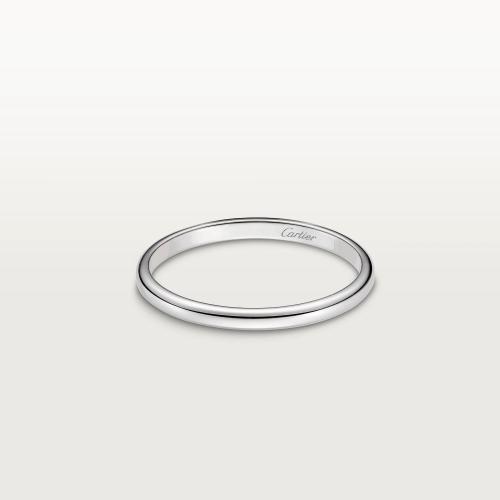  CARTIER 22年秋冬 女士 戒指 1895結婚對戒 鉑金