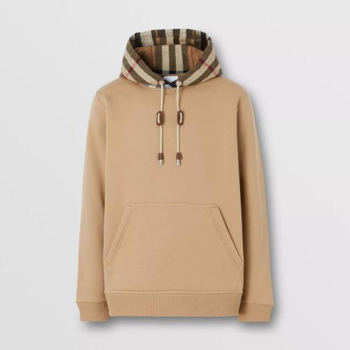  BURBERRY 22年秋冬 男士 格紋棉質混紡連帽衫 80450061 預定商品1-3周發貨