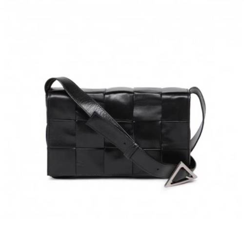 Bottega Veneta/葆蝶家 CASSETTE手袋Intreccio編織皮革斜挎包 牛皮革667298VCQ718803
