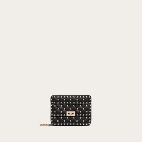  VALENTINO華倫天奴 22年秋冬 女士 單肩包 Petit sac Rockstud Spike en nappa 2W2B0123NAP0NO