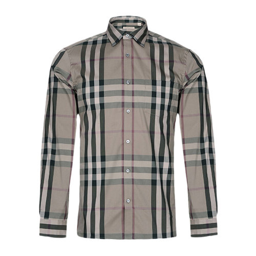 BURBERRY/博柏利 男裝 服飾 經典格紋 棉質襯衣  男士長袖襯衫 3983543