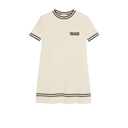  GUCCI古馳 22年秋冬 女士 GG提花羊毛連衣裙 650387 XKBNZ 9087 預(yù)定商品2-6周發(fā)貨