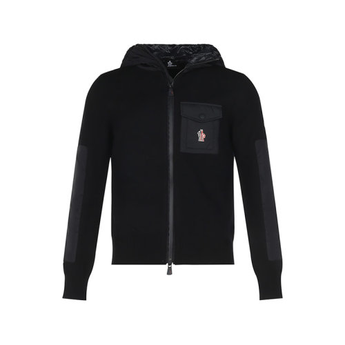 Moncler/蒙克萊 男士GRENOBLE系列-Apres-Ski系列羊毛/聚酰胺連帽夾克外套 9B00012 A9462
