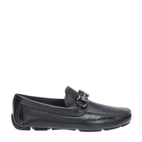 Salvatore Ferragamo/菲拉格慕 男士PARIGI系列牛皮Gancio扣飾休閑皮鞋 0671739