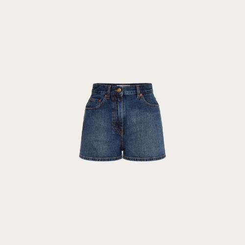  VALENTINO華倫天奴 22年秋冬 女士 短褲 SHORT EN DENIM 1B3DD13S79E558