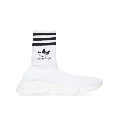 Balenciaga/巴黎世家 22年秋冬新款 ADIDAS聯名Speed系列 女士白色高性能3D針織面料高幫運動鞋717589WBDV19010