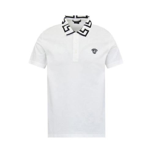  VERSACE/范思哲 男士白色棉質短袖polo衫 A89492-A231240 A2048 PLFSX