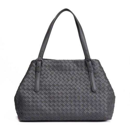 Bottega Veneta/葆蝶家   女士深灰色皮革手提包單肩包斜挎包女包 337260-V0016-8582