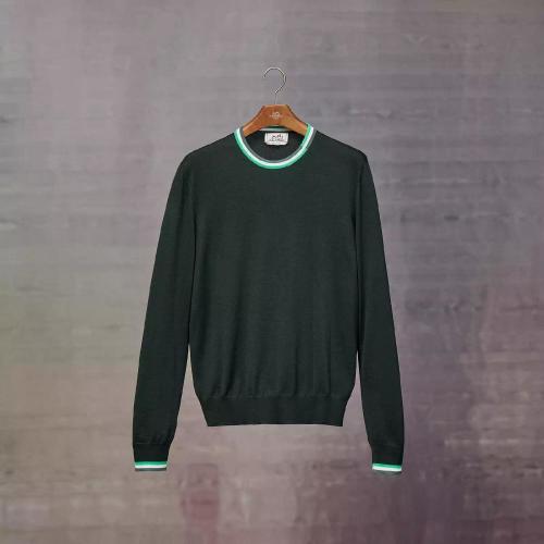  HERMES愛馬仕 22年秋冬 男士 長袖襯衫 Pull col rond ??rayures %26a; twist?? H267015HA2H
