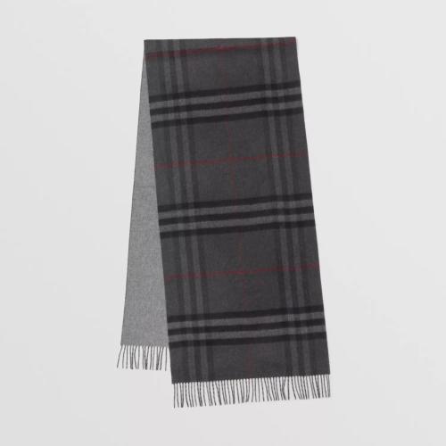  BURBERRY 22年秋冬 男士 雙面兩用格紋羊絨圍巾 80462961 預定商品1-3周發貨