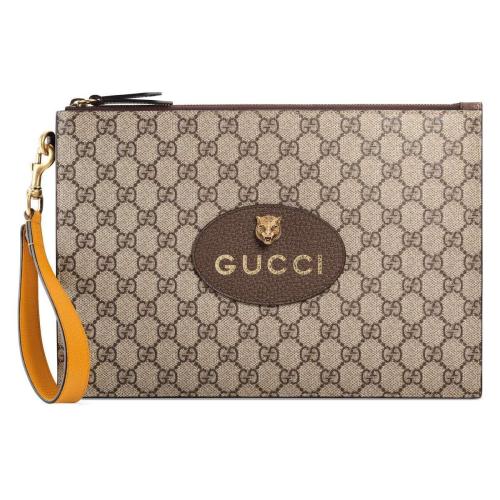  GUCCI古馳 22年秋冬 男士 Neo Vintage_人造帆布手拿包 473956 K9GOT 8861 預定商品2-6周發貨