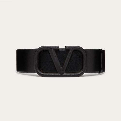  VALENTINO華倫天奴 22年秋冬 女士 腰帶 VLogo Signature 光面小牛皮腰帶（寬 7 厘米） UW2T0S 預定商品1-3周發貨