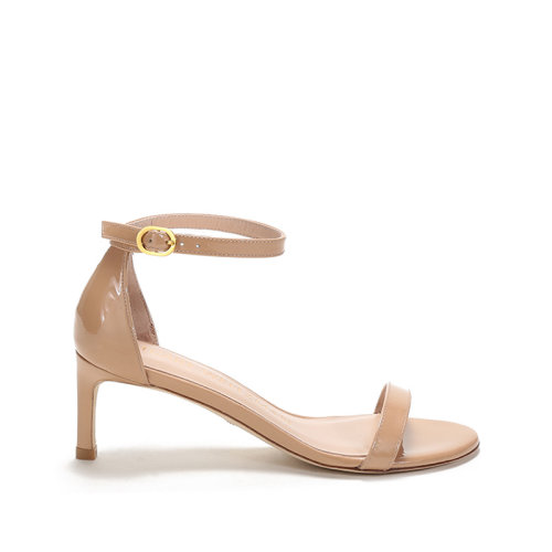 Stuart Weitzman/斯圖爾特韋茨曼 女士皮革一字帶涼鞋高跟鞋 NUNAKEDSTRAIGHT 60