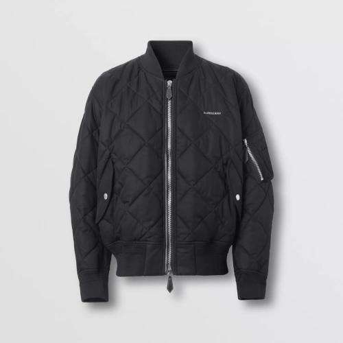  BURBERRY 22年秋冬 男士 菱形絎縫棉質嘎巴甸夾克 80586041
