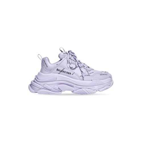 BALENCIAGA巴黎世家 22年秋冬 女士 休閑運動鞋 triple s trainers allover logo 524039W2FA15