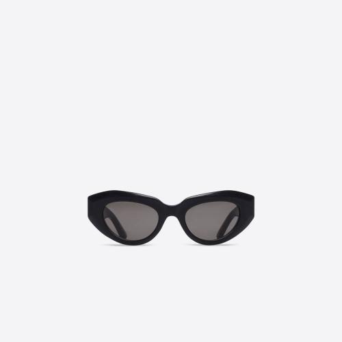  BALENCIAGA巴黎世家 22年秋冬 女士 太陽眼鏡 Womens Rive Gauche Cat Sunglasses  in Black 7