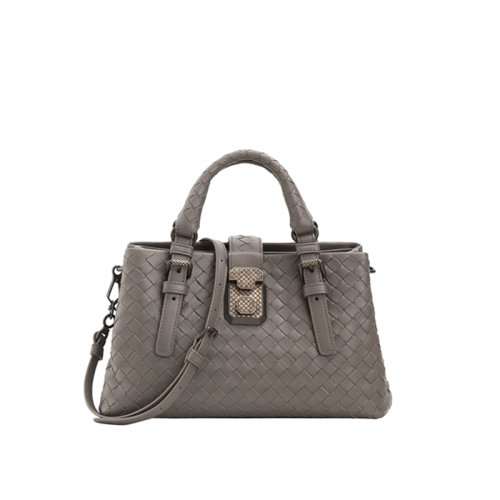 Bottega Veneta/葆蝶家  女包女士金屬灰皮革時(shí)尚百搭單肩包手提包  493994VQ13B2905